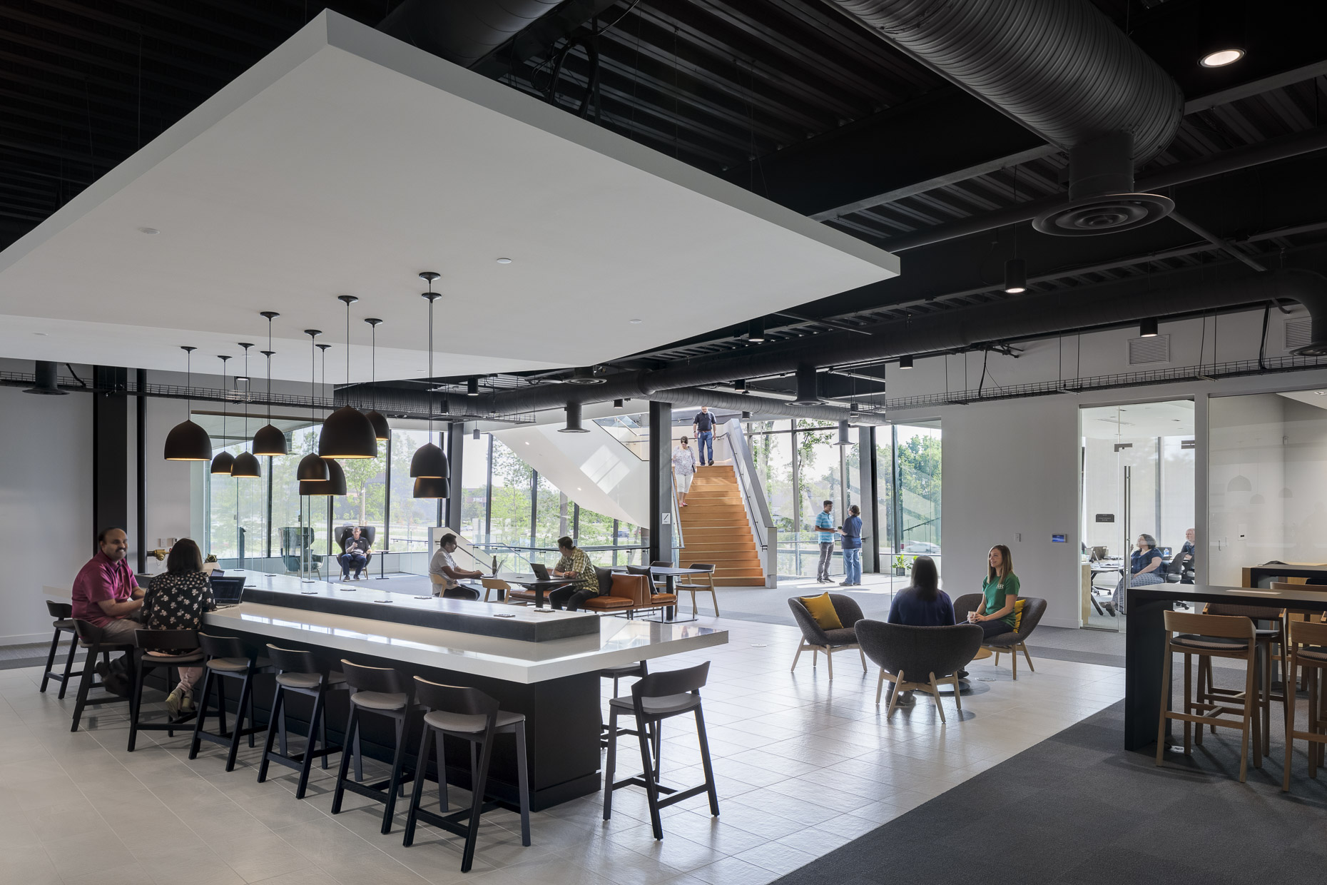 KAR Global Headquarters by Ratio Architects photographed by Brad Feinknopf based in Columbus, Ohio
