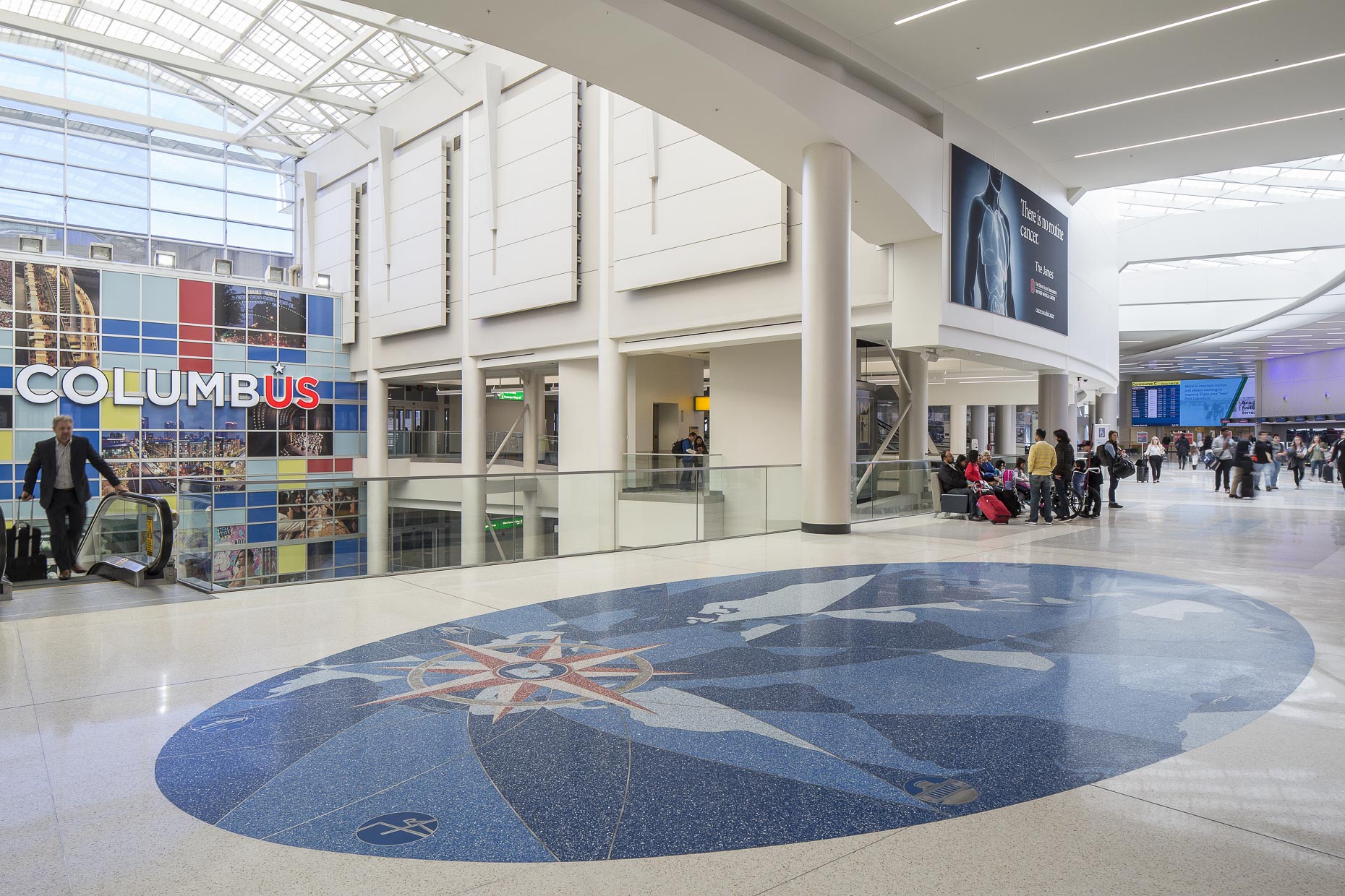 John Glenn International Airport Revitalization by AECOM & Turner Construction photographed by BRad Feinknopf based in Columbus, Ohio