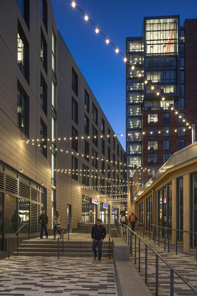 Rutgers University The Yard & RAB by Elkus Manfredi photographed by Brad Feinknopf based in Columbus, Ohio