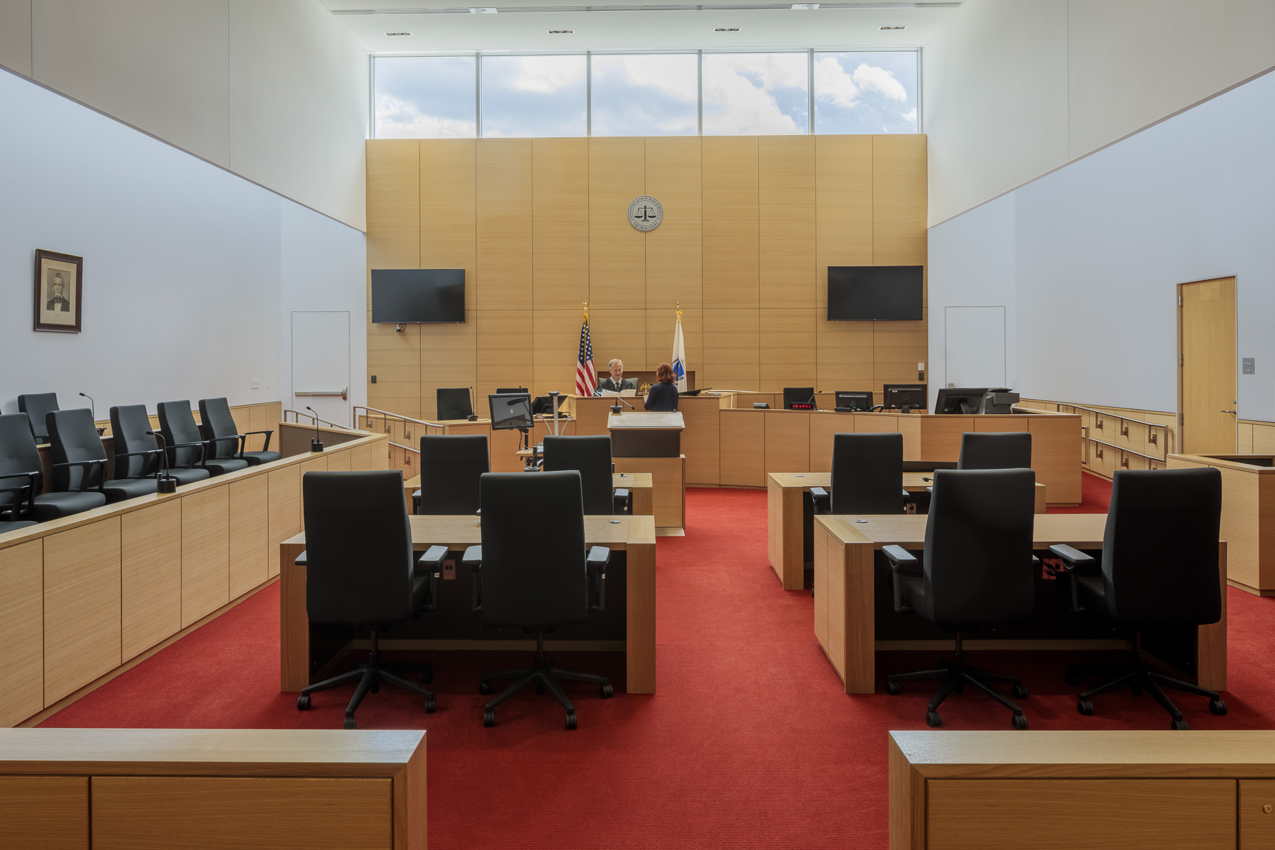 Greenfield Mass Franklin County Justice Center by Leers Weinzapfel Associates photographed by Brad Feinknopf based in Columbus, Ohio