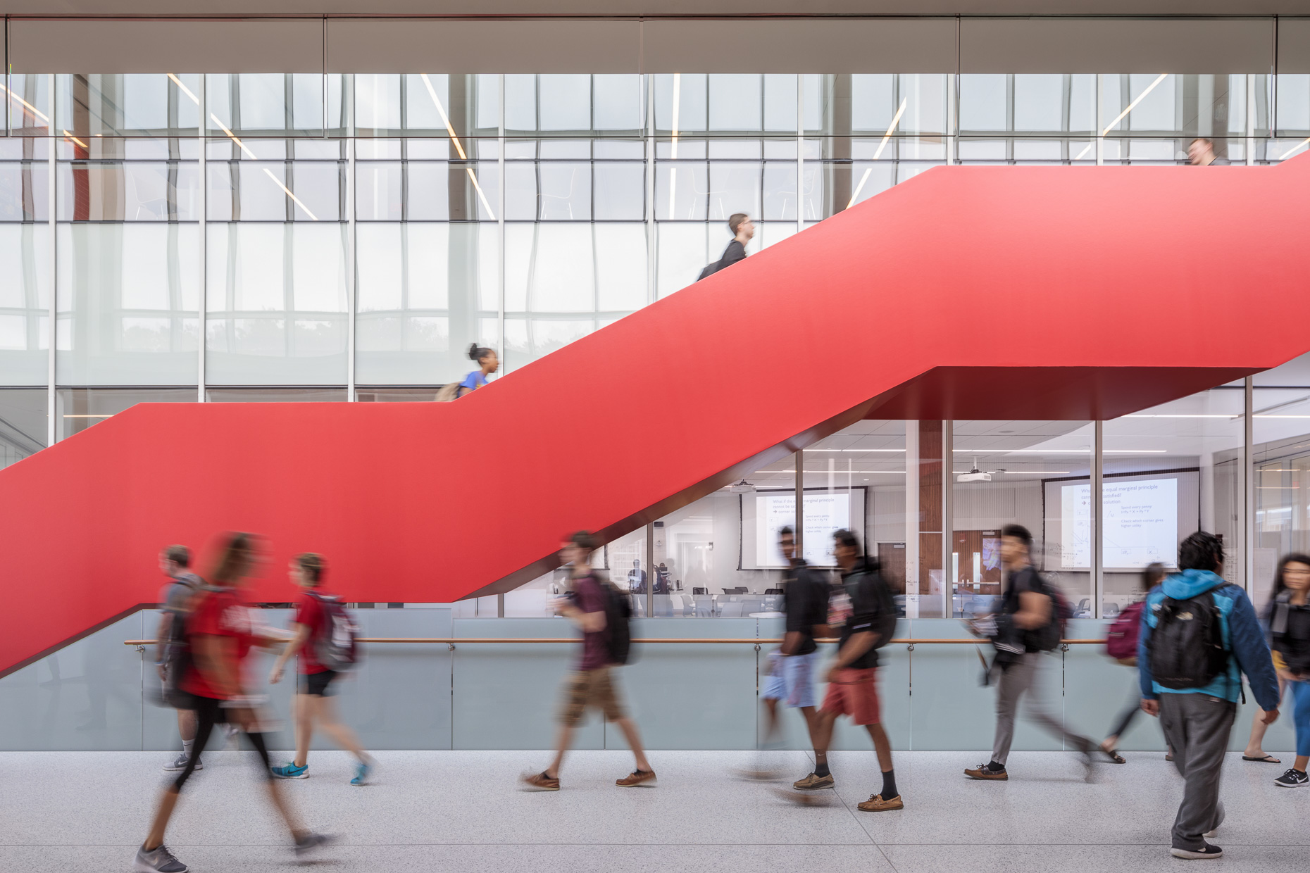 University of Maryland Edward St. John Learning & Teaching Center by Ayers Saint Gross  photographed by Brad Feinknopf based in Columbus, Ohio