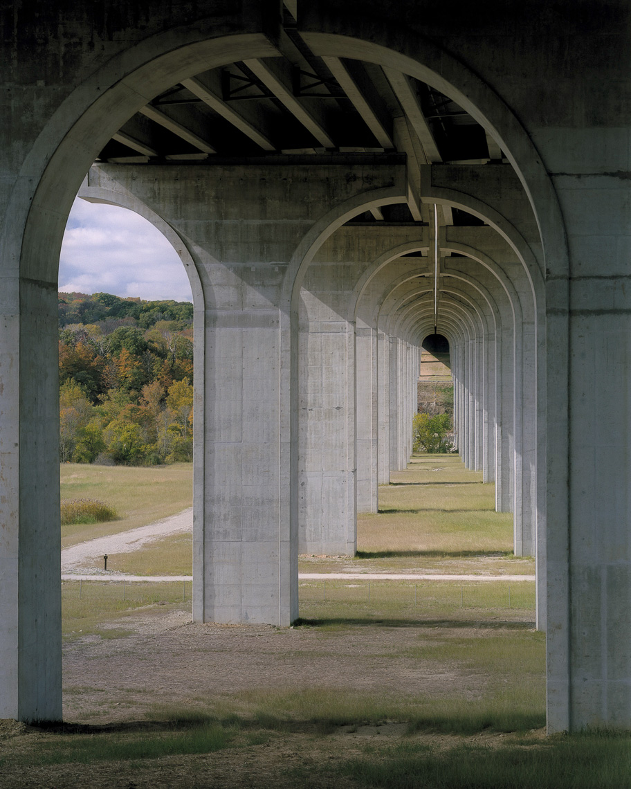 US I-80 Ohio Turnpike Bridge by HNTB photographed by Brad Feinknopf based in COlumbus, Ohio