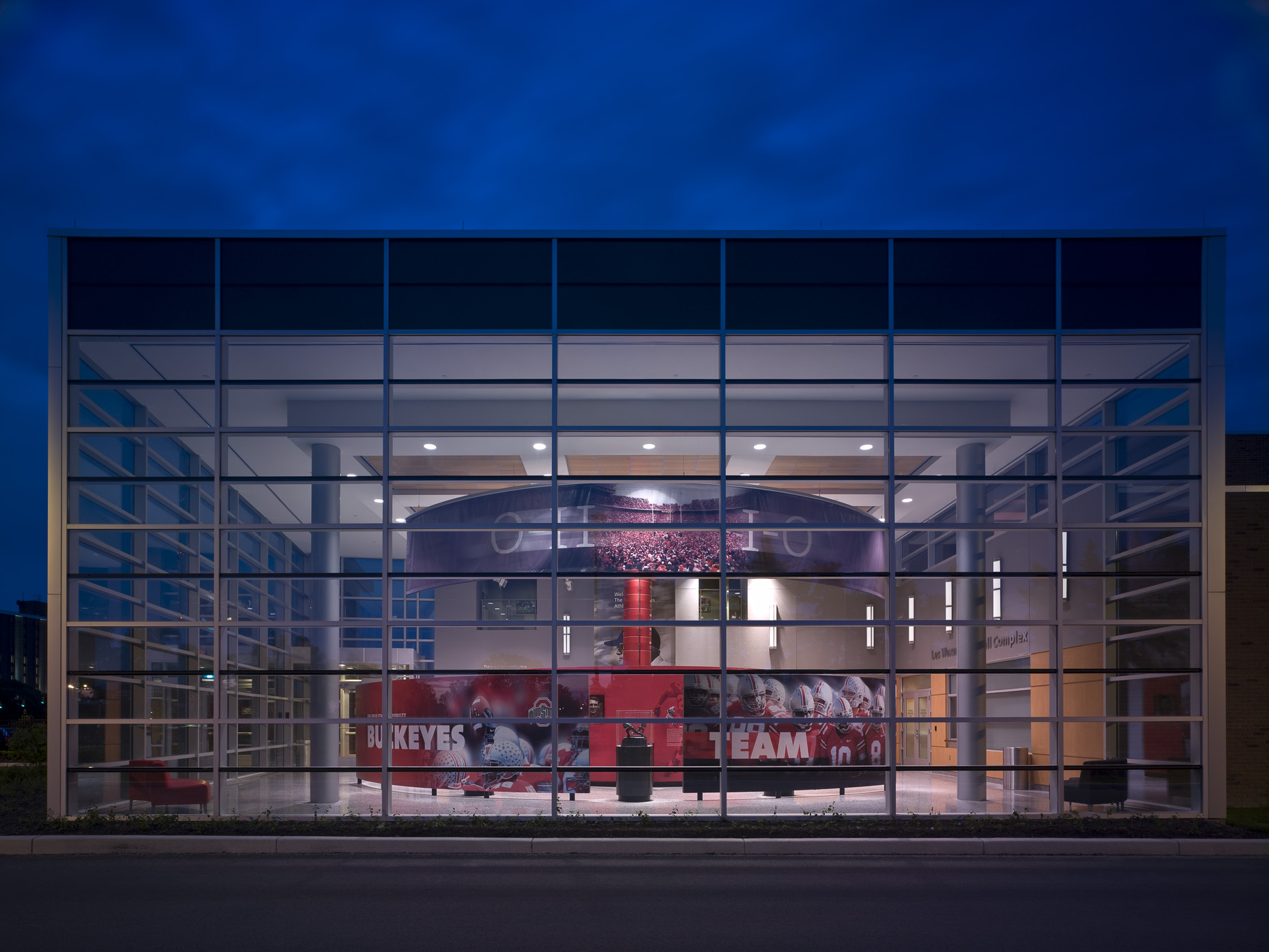 OSU Woody Hayes Athletic Center by Heery photographed by Brad Feinknopf based in Columbus, Ohio