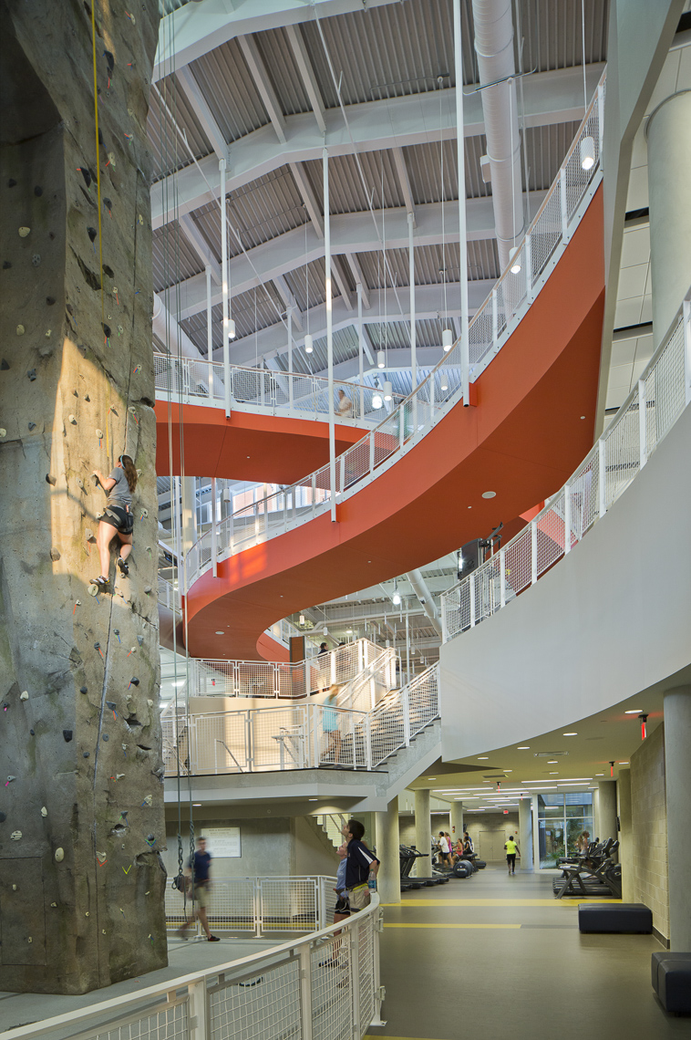 AU Recreation & Wellness Center by HOK photographed by Brad Feinknopf based in Columbus, Ohio