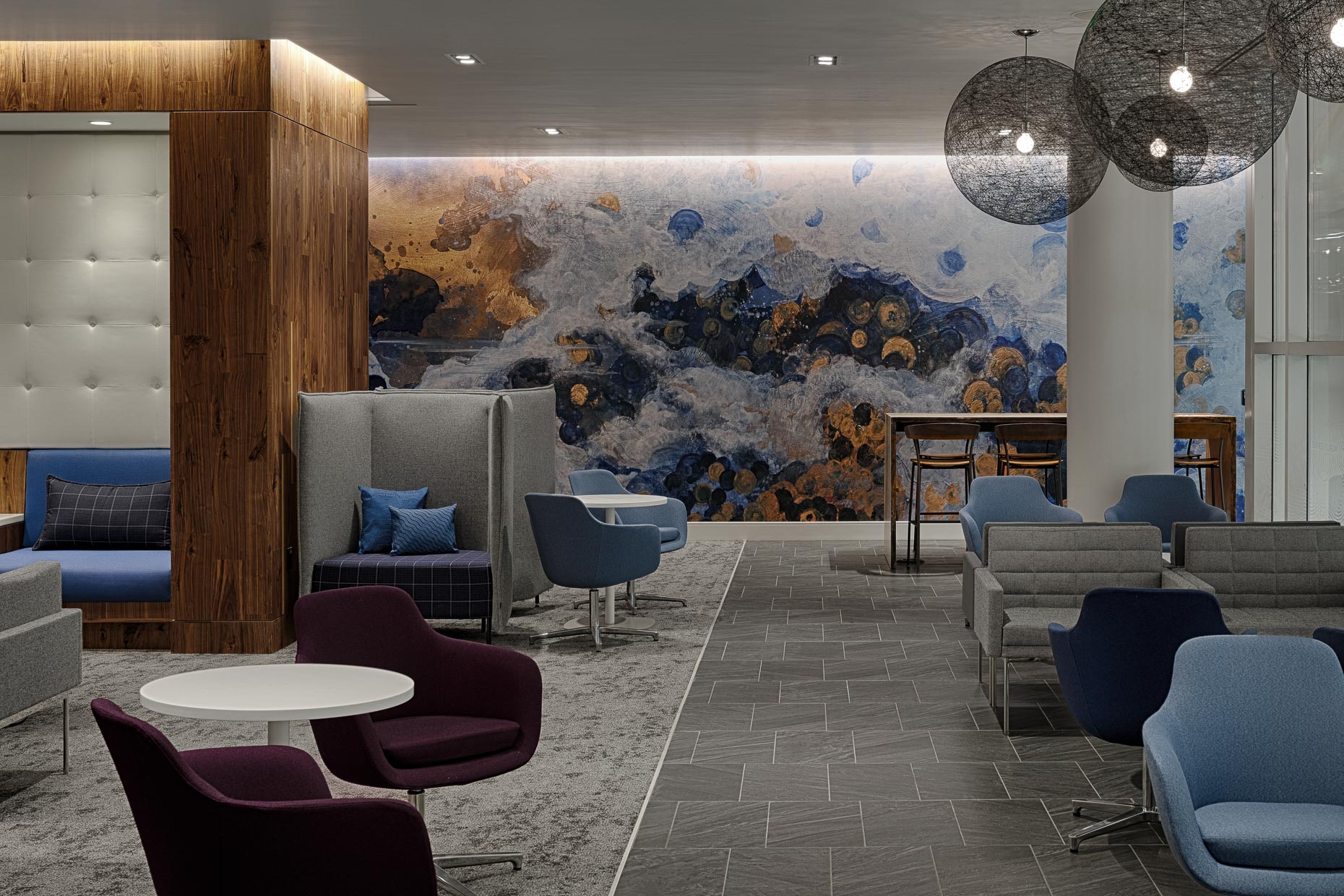 Charlotte Douglas International Airport AMEX Centurion Lounge for American Express photographed by Brad Feinknopf based in Columbus, Ohio