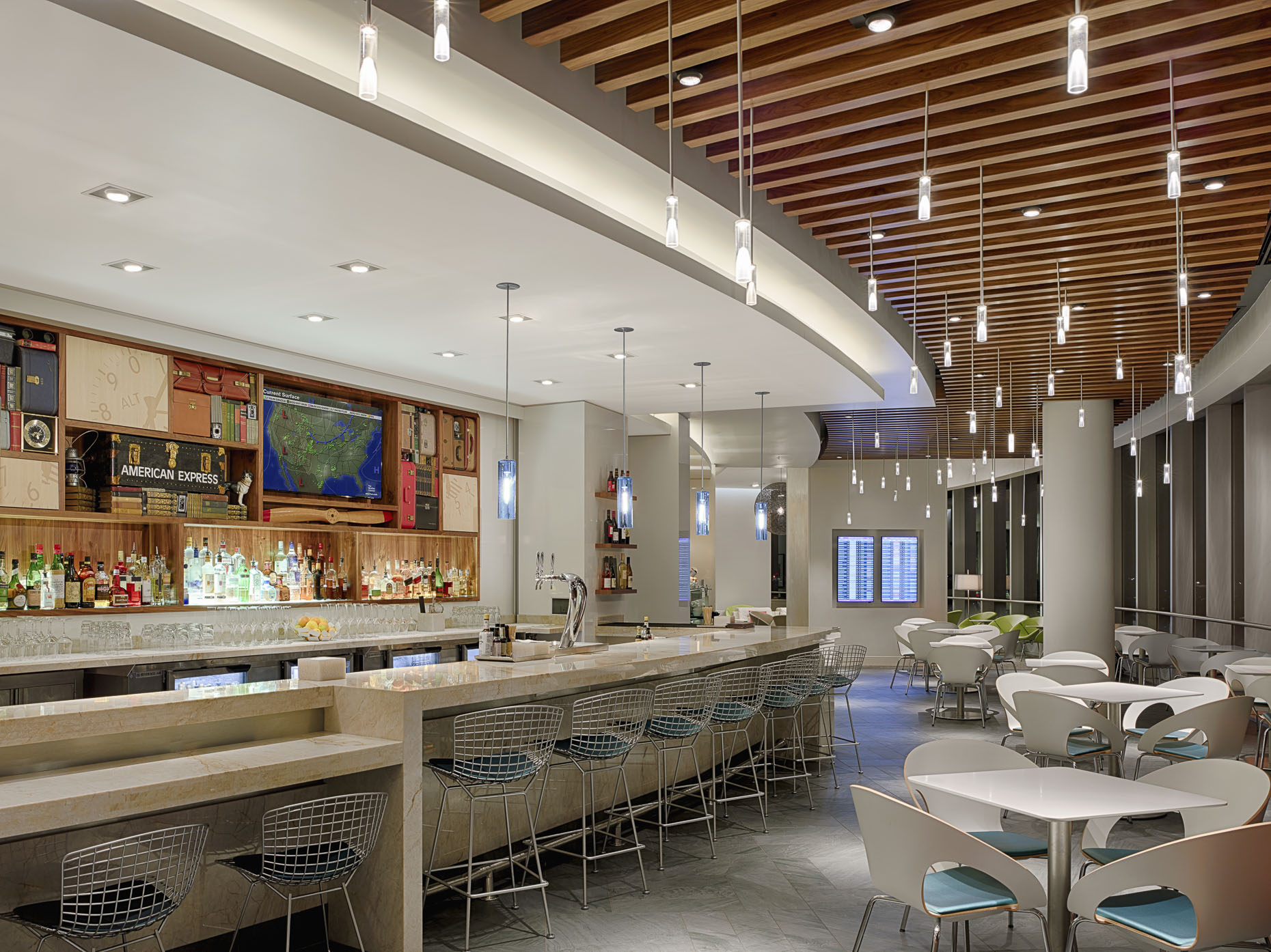 Miami International Airport AMEX Centurion Lounge for American Express photographed by Brad Feinknopf based in Columbus, Ohio