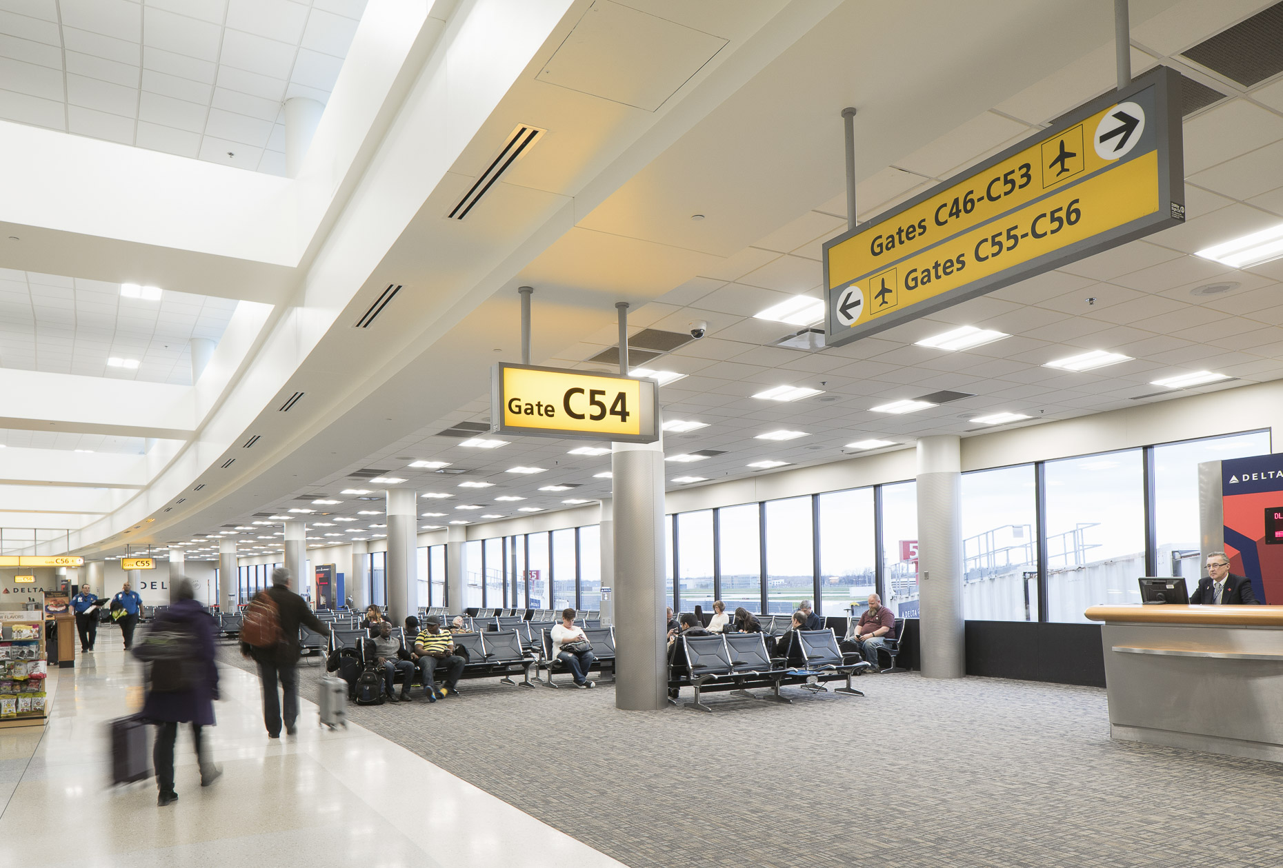 John Glenn International Airport Concourses B & C by Gilbane photographed by Lauren K Davis based in Columbus, Ohio