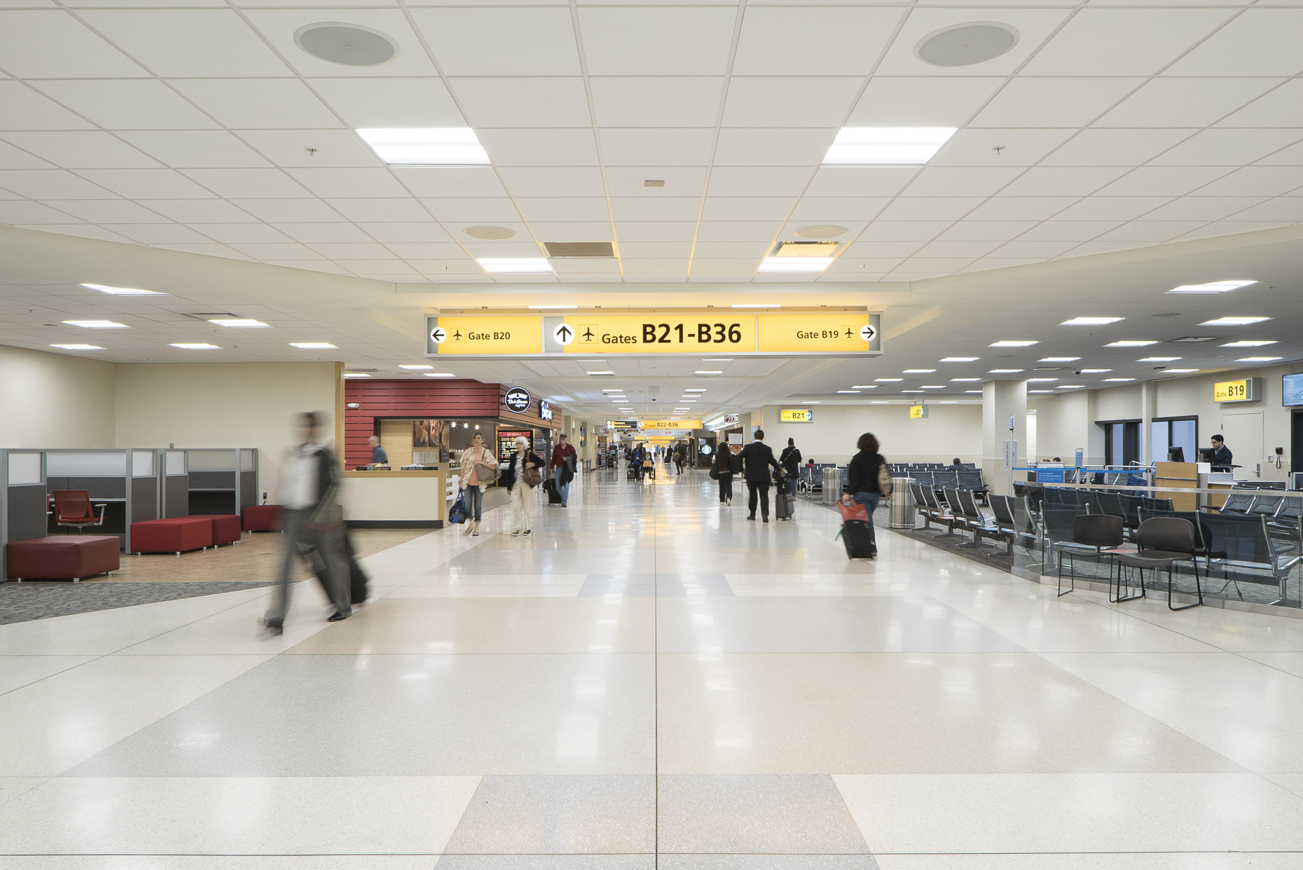 John Glenn International Airport Concourses B & C by Gilbane photographed by Lauren K Davis based in Columbus, Ohio