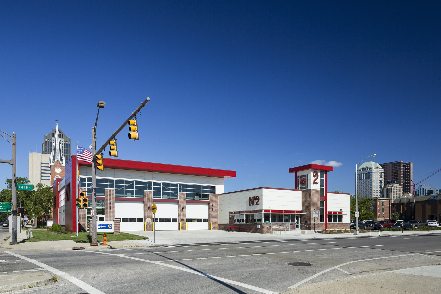 Columbus Fire Department Fire Station No.2 by DLZ & Robertson Construction photographed by Lauren K Davis based in Columbus, Ohio