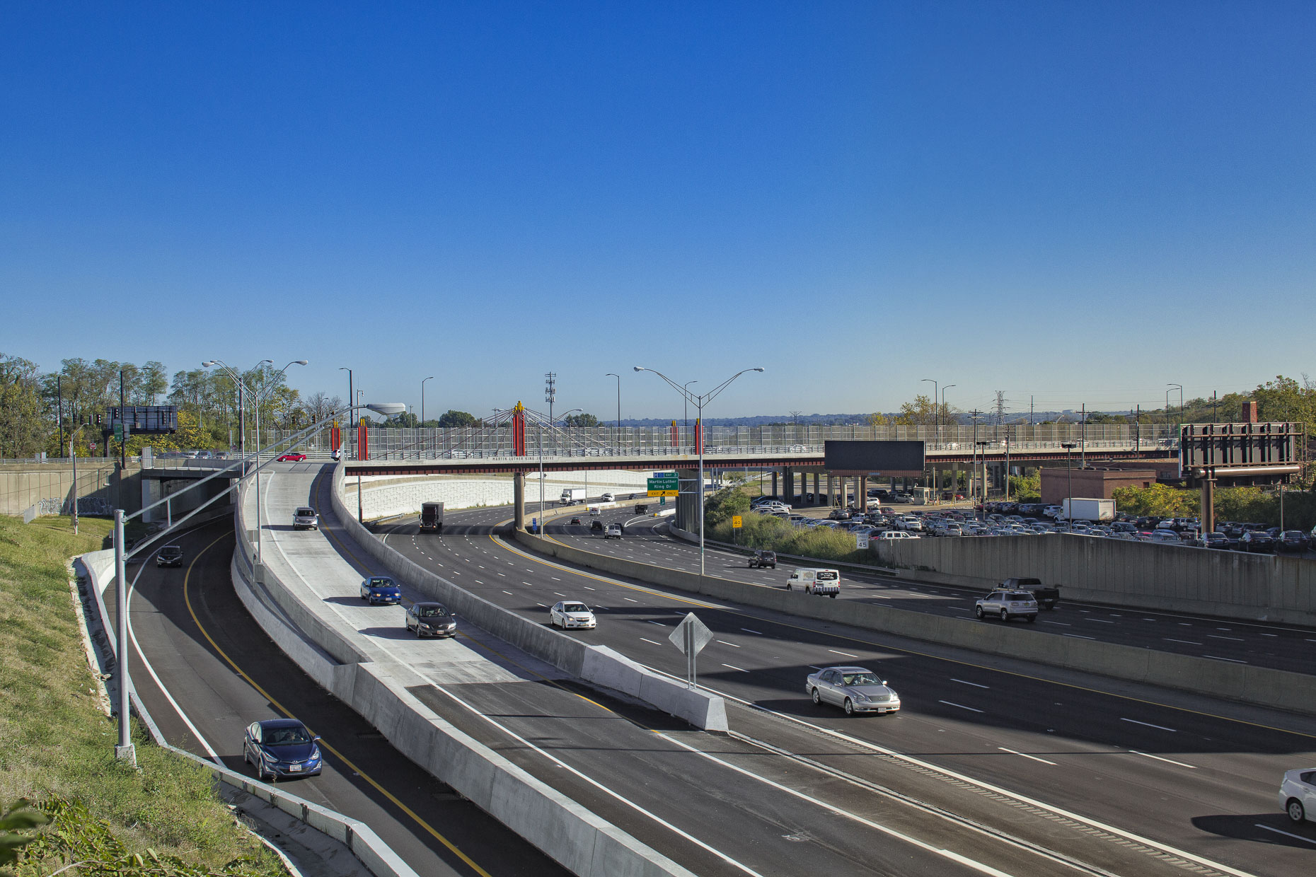 US I-71 Martin Luther King Drive Interchange in Cincinnati by Kokosing Construction Photographed by Lauren K Davis based in Columbus, Ohio