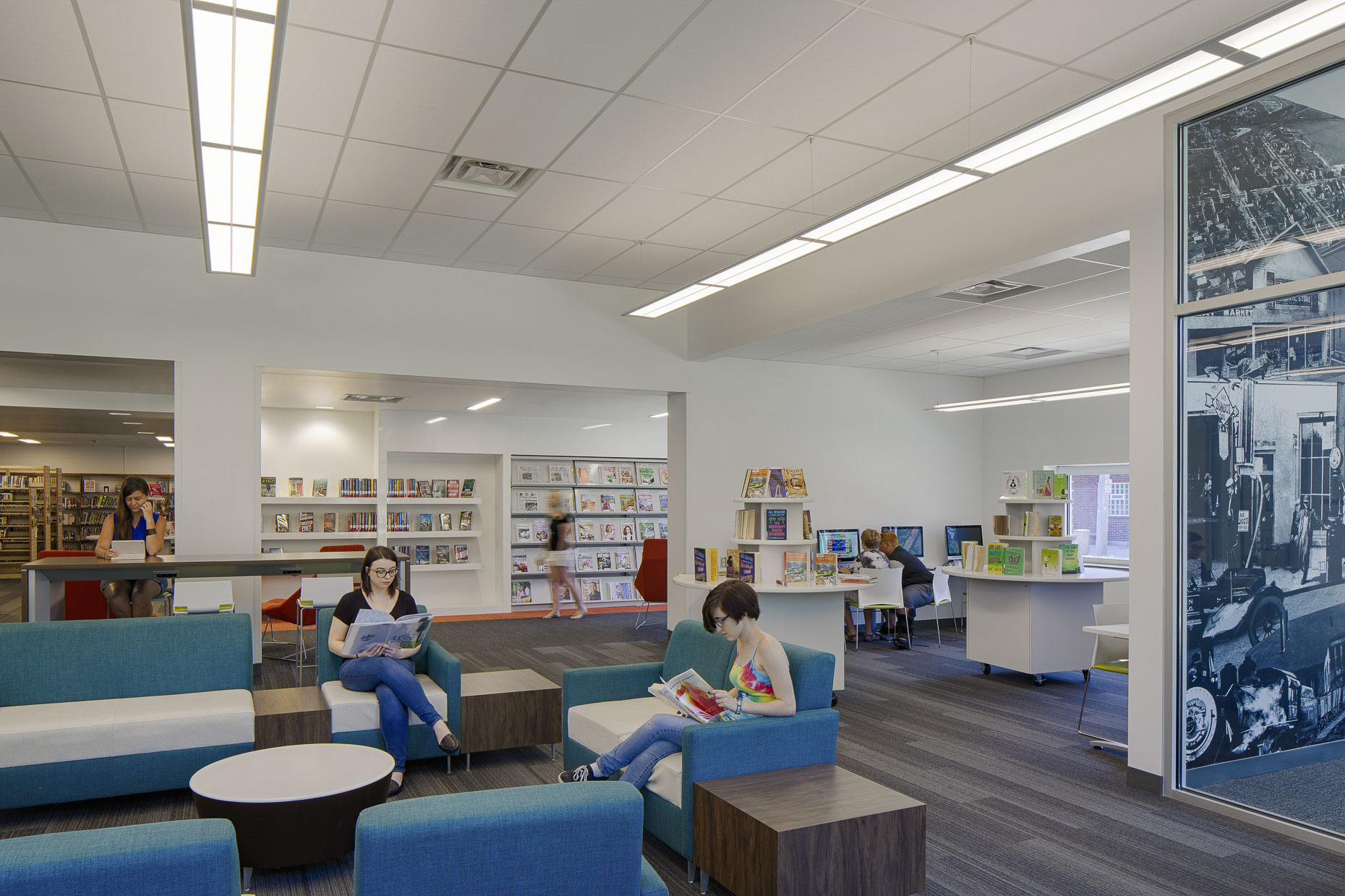Wood County District Library Walbridge Branch by DesignGroup photographed by Lauren K Davis based in Columbus, Ohio