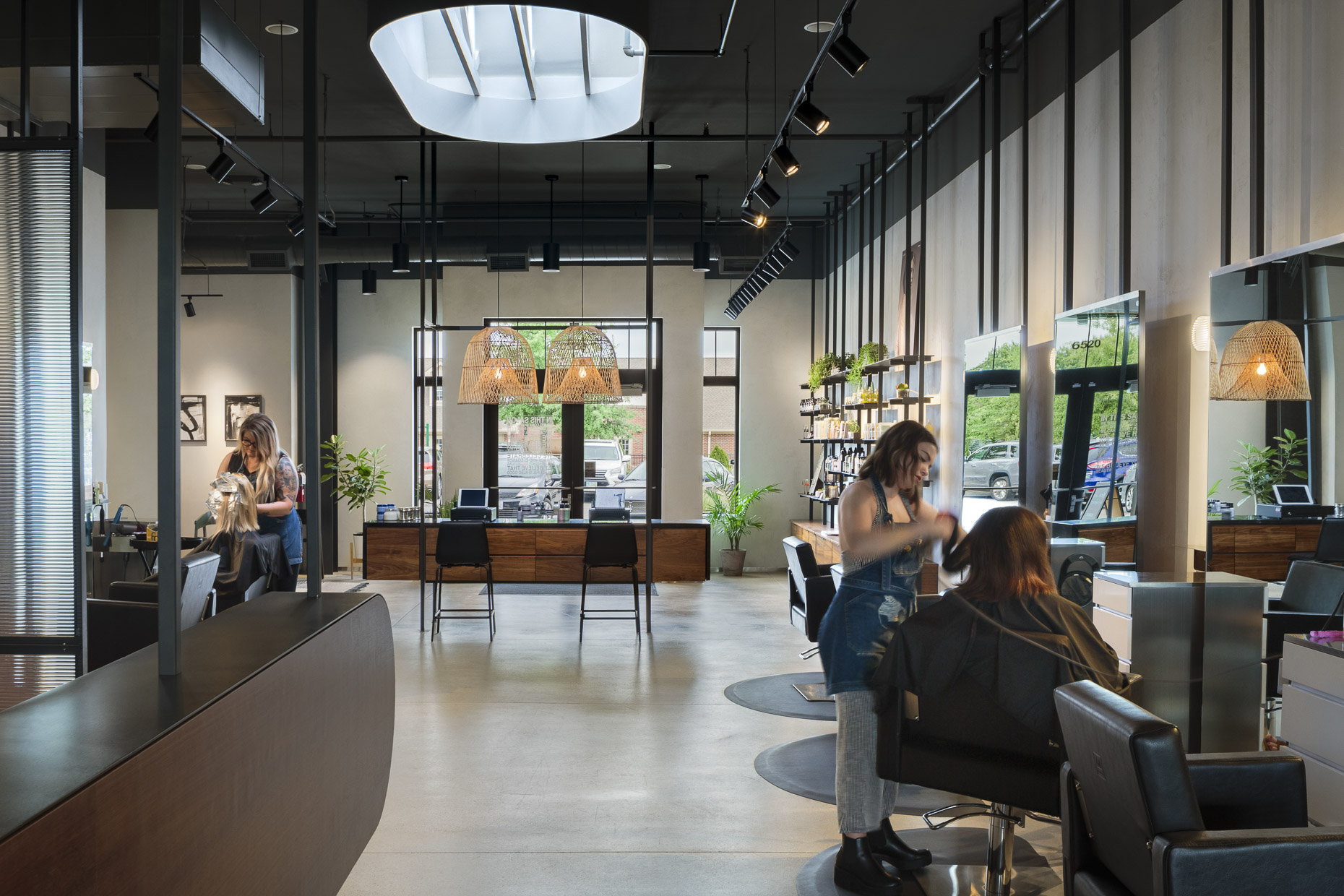 Mission Salon by TimLai Architects photographed by Lauren K Davis based in Columbus, Ohio