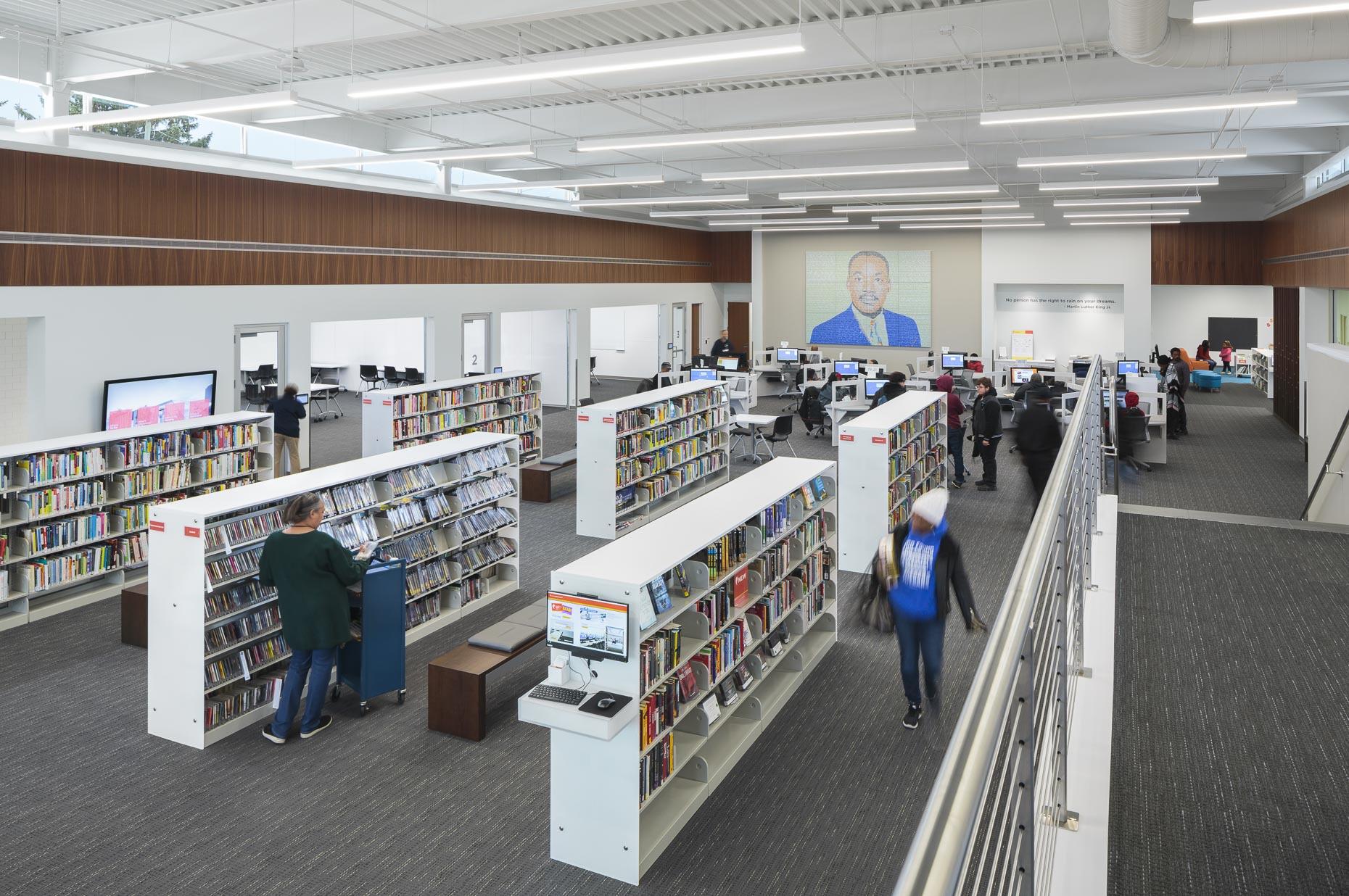 CML Martin Luther King Jr Branch by Moody Nolan & Turner Construction photographed by Lauren K Davis based in Columbus, Ohio